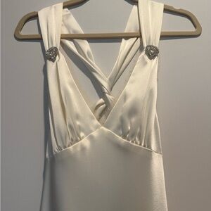 ABS Silk Low Back Dress